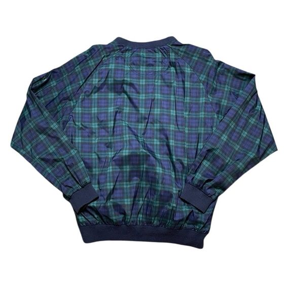 Vintage WILSON Plaid Pullover - Blue and Green Medium - Picture 3 of 7